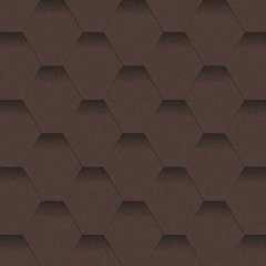 Битумная черепица Мозаика Горный каньон (коричневый + чёрная тень)