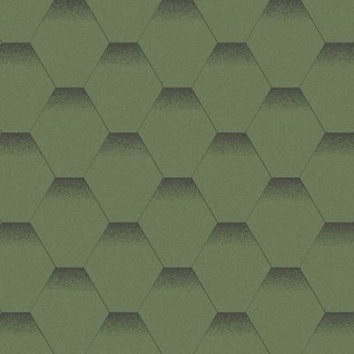 Битумна черепиця Мозаїка Альпійський луг (зелений + чорна тінь)