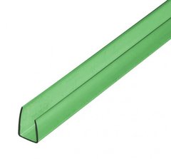 Торцевой профиль для поликарбоната UP-10, Зеленый