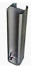 Алюминиевая крепёжная основа для столба штакетного забора 110 см